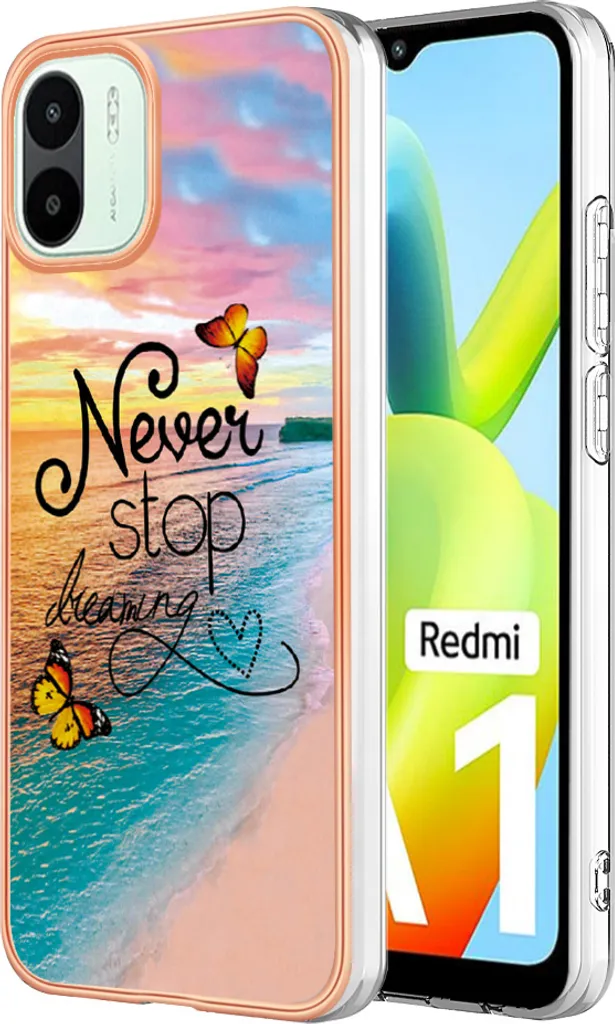 Custodia HAOYE Per Xiaomi Redmi 12C – Silicone Morbido Con Bordi Rinforzati E Anticaduta – Marrone