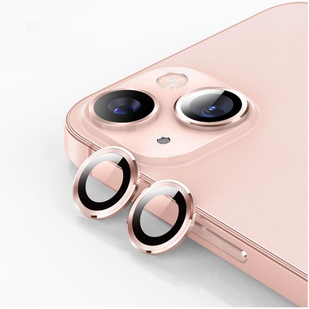 Für Apple iPhone 15 / 15 Plus Schutzglas Kamera Linse Hart Glas H9 Rosa