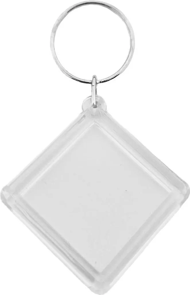 Portachiavi CombiCraft in plexiglass con diamante grezzo piccolo 48x48mm - 10 pezzi