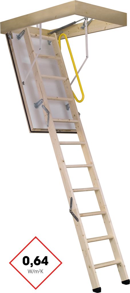 Minka Bodentreppe Polar 60 mit U-Wert 0,64 W/m2K bis 280cm Raumhöhe 140x70cm Deckenöffnung