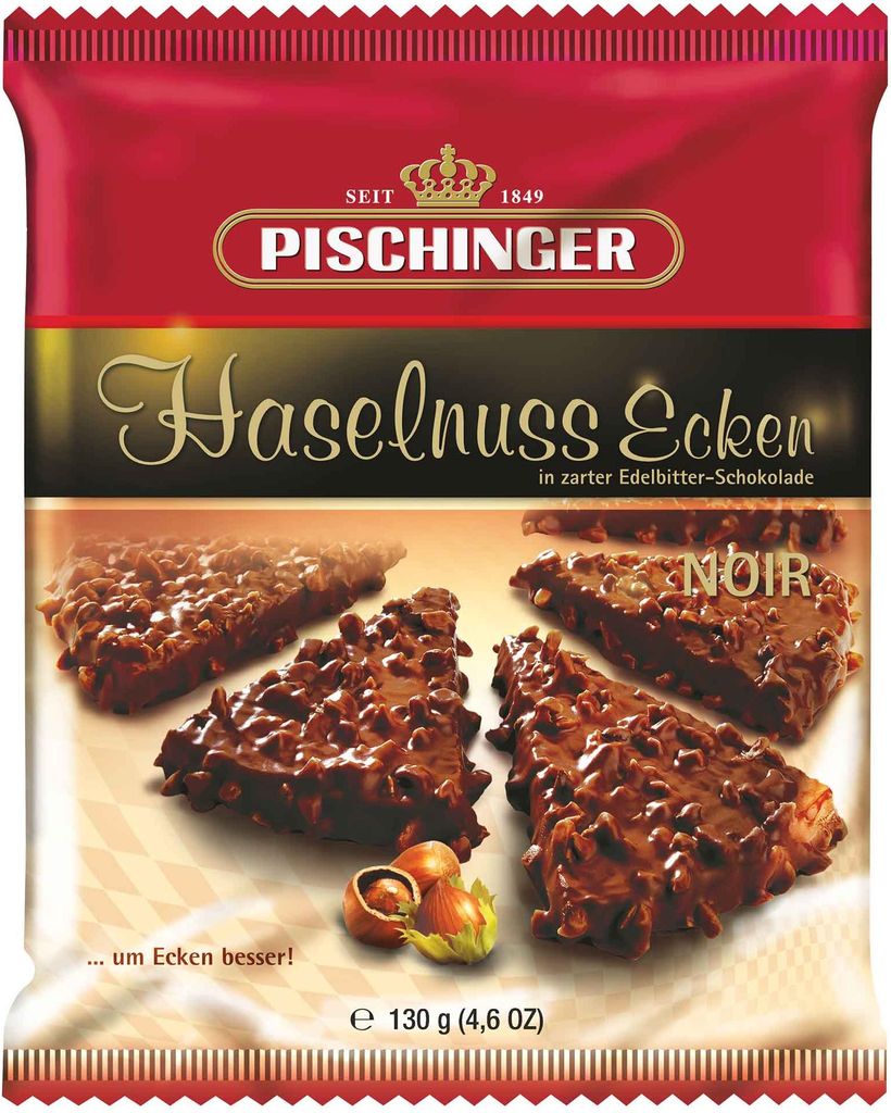 Pischinger Haselnuss Ecken NOIR 8 Tortenecken 130g