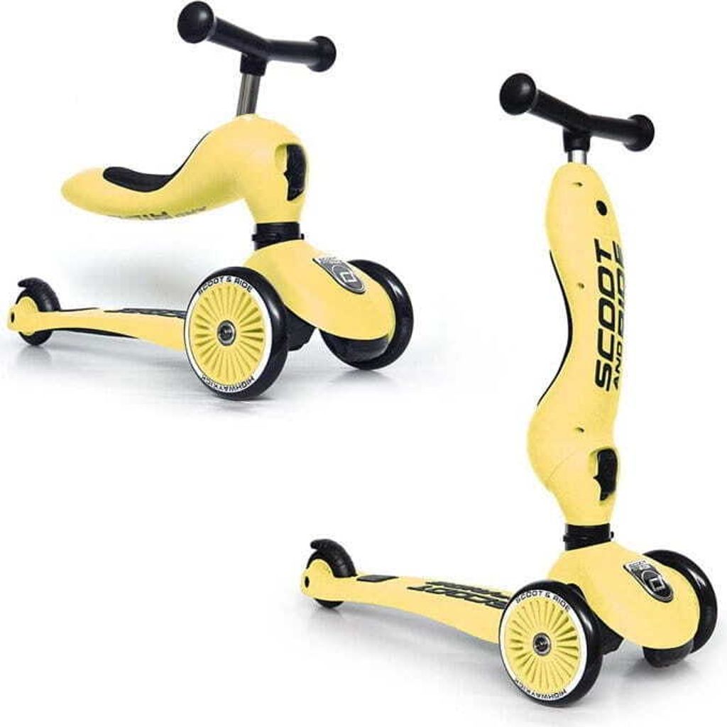 Kolesá Scoot&Ride Highwaykick 1 - citrón Obrázok produktu 