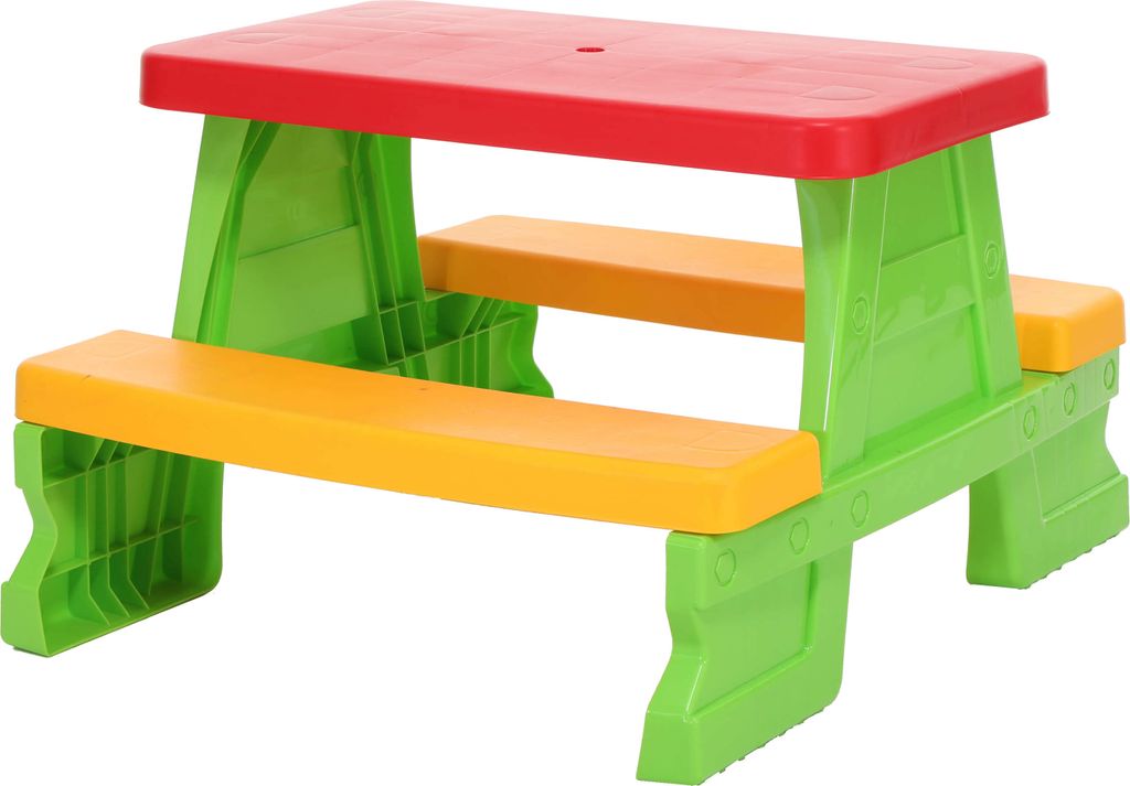 Dohany Kinder Sitzgruppe Picknick Sitzgarnitur Outdoor Bank Tisch Kombi grün