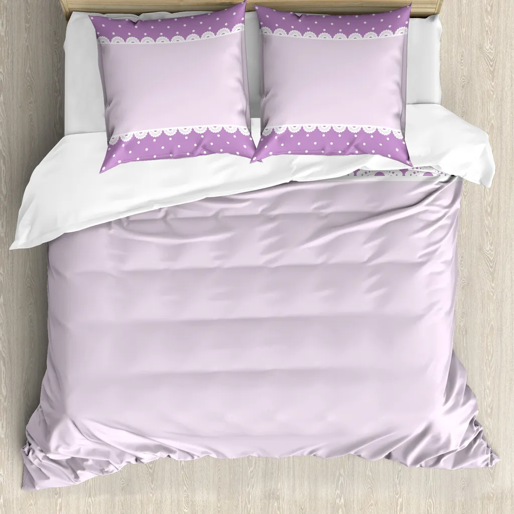 Copripiumino Trendy Malva ABAKUHAUS 155x220 Old Lace Polka Chic