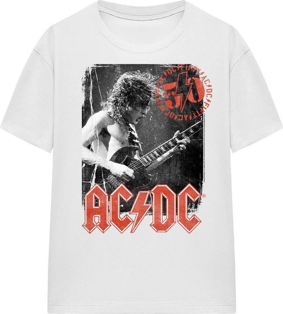 AC/DC - T-Shirt für Herren/Damen Uni TV15453 (S) (Weiß)