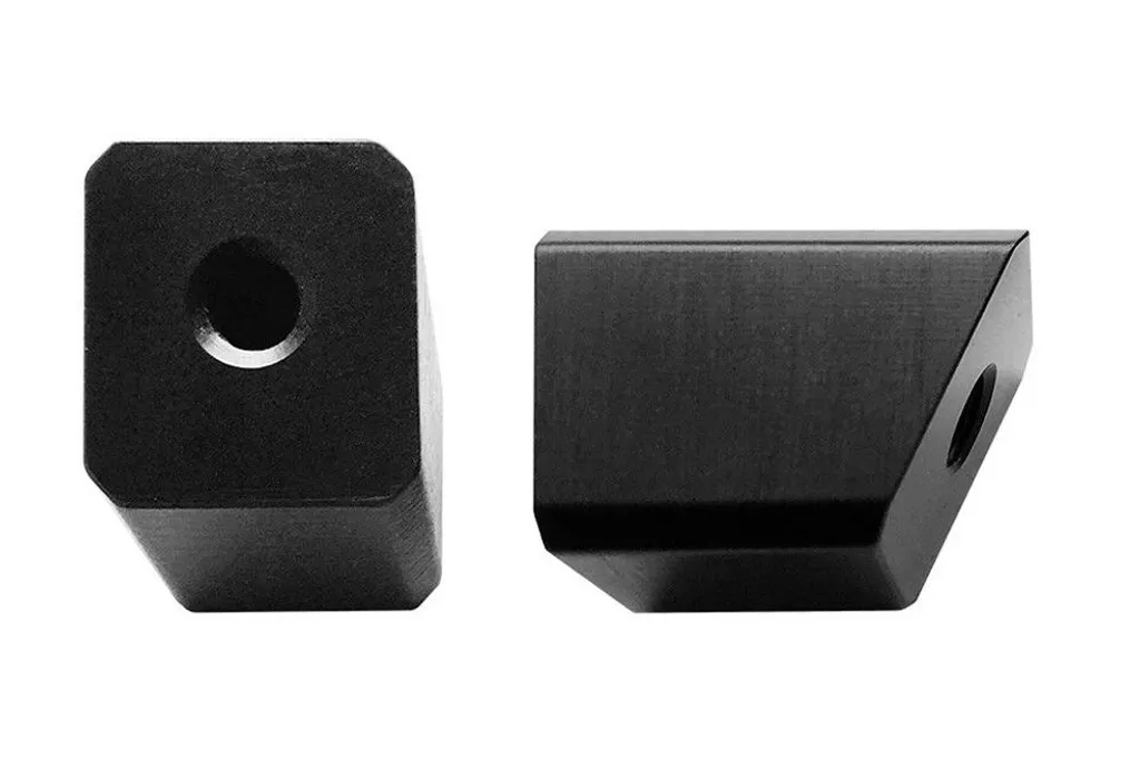 Support Plaque Moto Cubes M avec Adaptateur Black pour Personnalisation