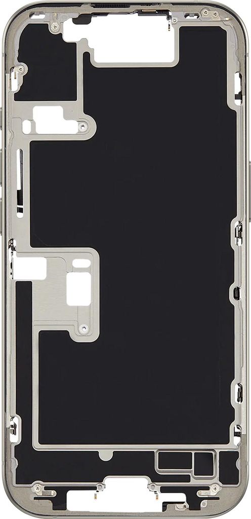 Clappio, Mittelgehäuse kompatibel iPhone 16 Pro präzise Passform, Hellgrau