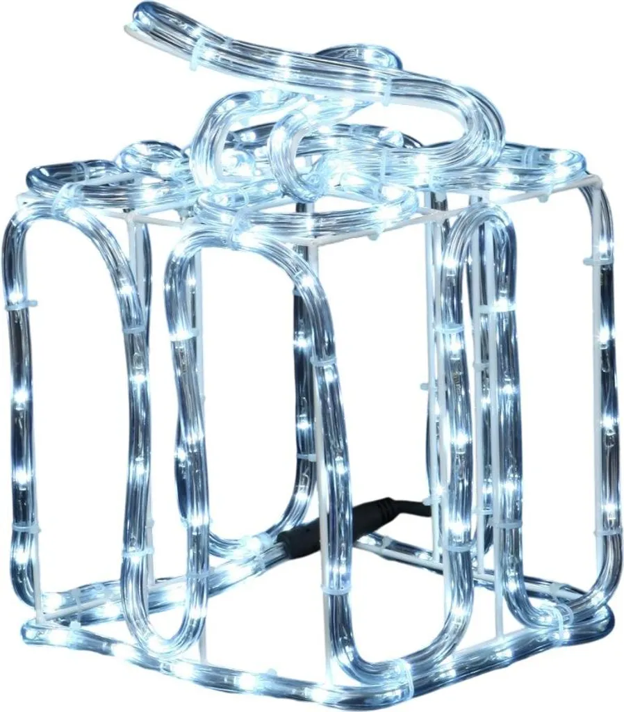 Décoration de Jardin Solaire Noël 144 LED Blanc Froid pour Façade et Arbre