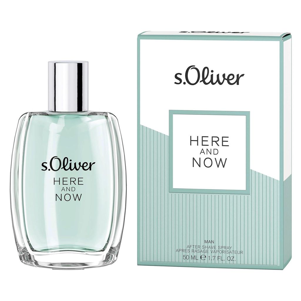 s.Oliver HERE AND NOW Man | After Shave Lotion - würzig - warm - maskulin - für das Hier und Jetzt | 50ml After Shave Lotion