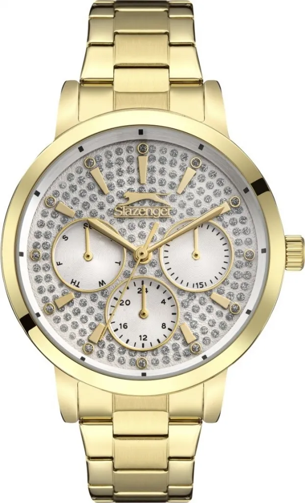 Montre Slazenger dorée pour femme au style fashion chic SL.09.2299.3.03