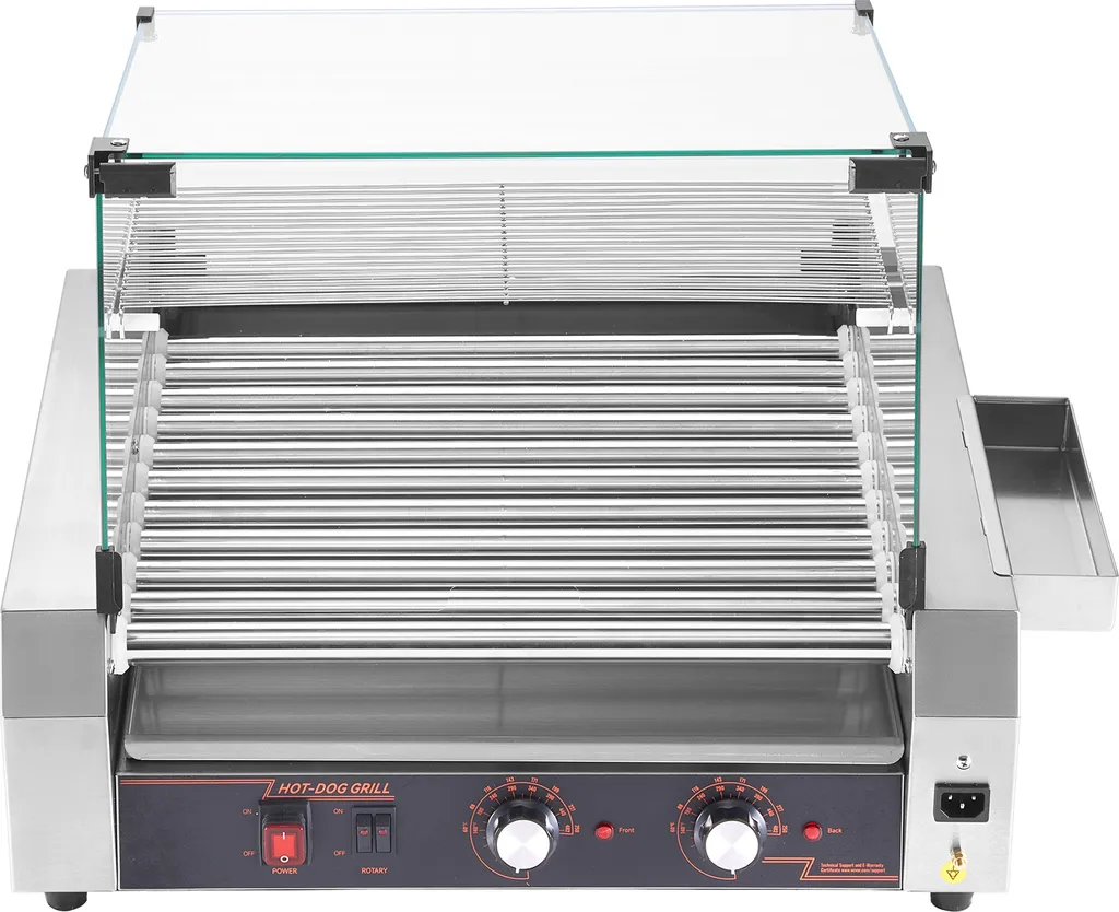 Appareil Hot-Dog pour Buffet et Snack avec Chauffe-Pain Inox
