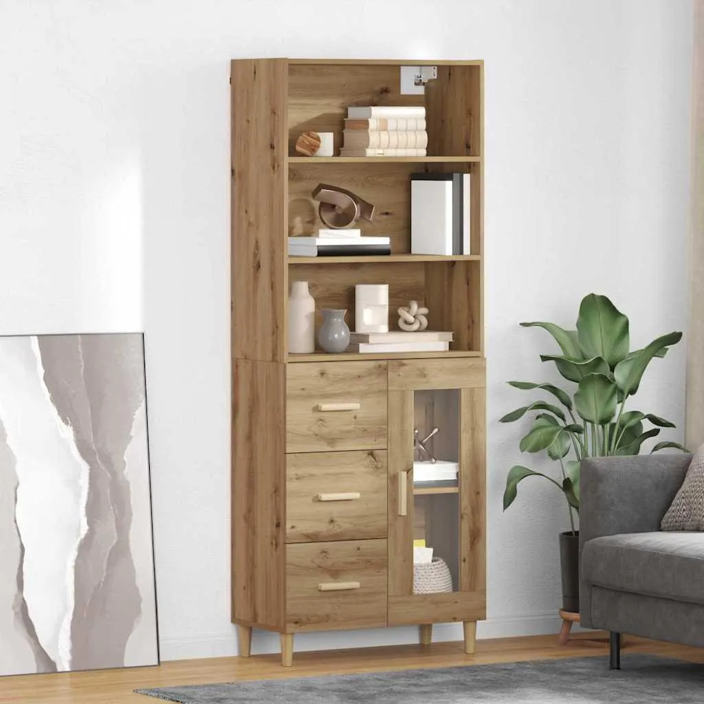 Offerta Credenza Alta Rovere Artigianale vidaXL | Prezzo Imbattibile 180cm
