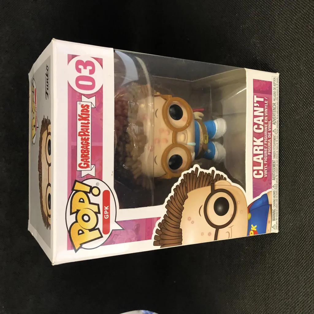 Figurine Déco Clark Can't Garbage Pail Kids Idéal Vitrine avec Protecteur