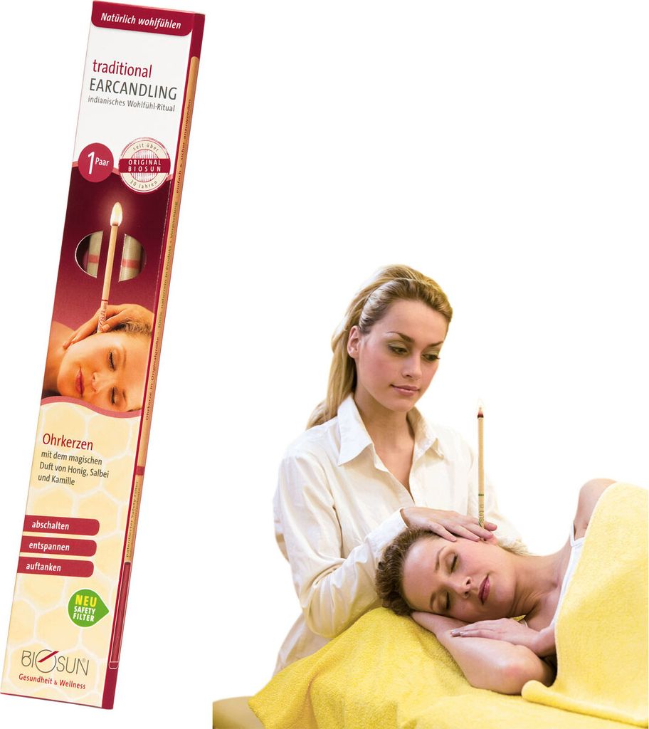 Ohrkerzen traditional, Körperkerzen, Ohrenkerzen, Honig-Salbei-Kamille, 1 Paar