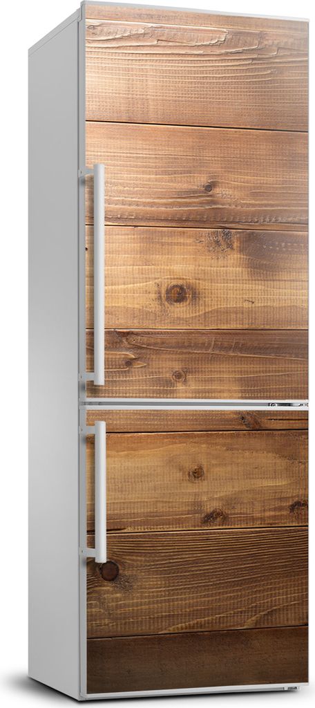 Tulup Kühlschrankdekoration - 70x190 cm - Aufkleber auf dem Kühlschrank - Holzuntergrund