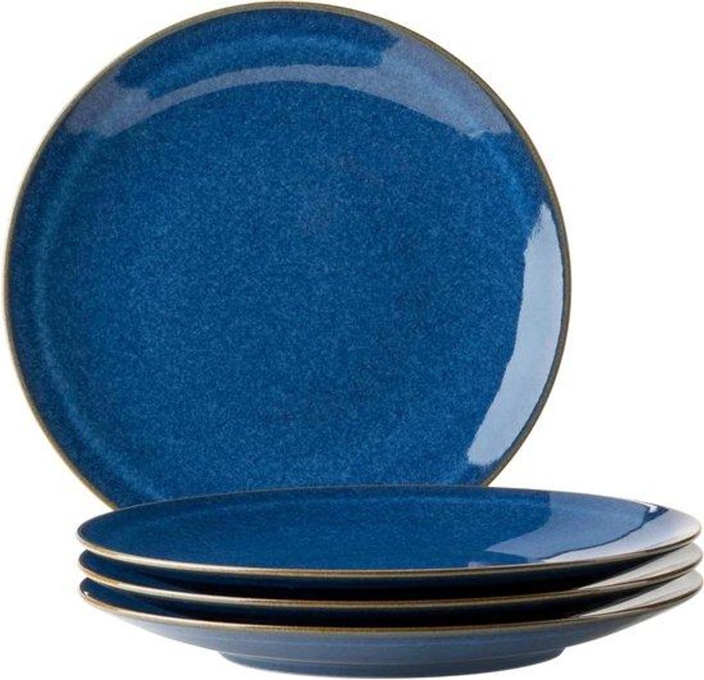 Mediterranes 4-Koch-Set mit Vintage-Stil - großes Form - modernes Geschirr für 4 Personen