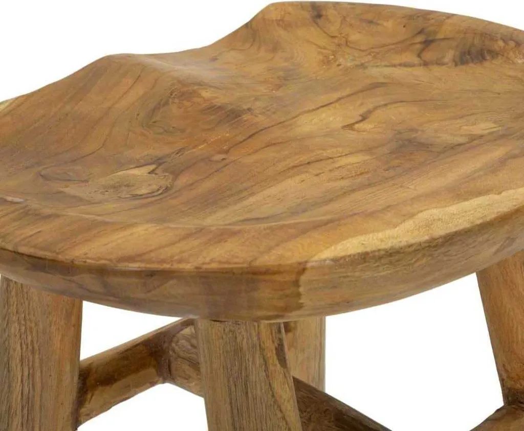 Tabouret gain de place marron pour optimiser les petits espaces - 15