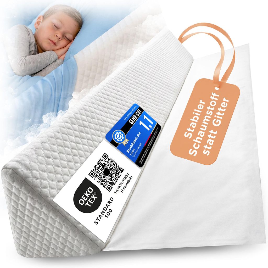 Lunova® Rausfallschutz Bett für Kinder & Baby – Produktbild 