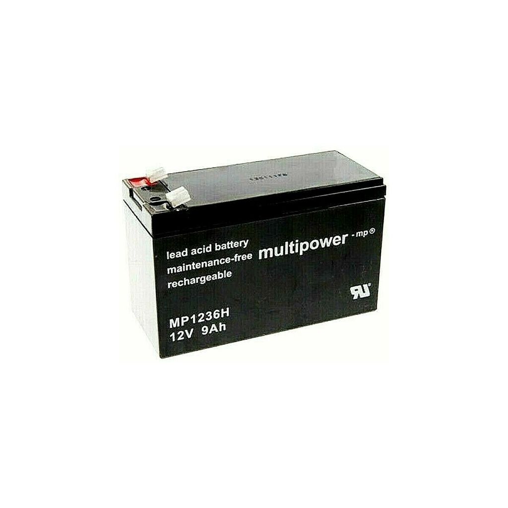 Multipower Blei-Akku MP1236H Pb 12V 9Ah Hochstrom, Faston Produktbild 