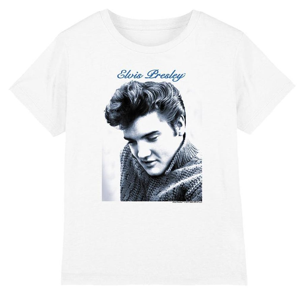Elvis Presley - T-Shirt für Kinder TV32557 (152-158) (Weiß)