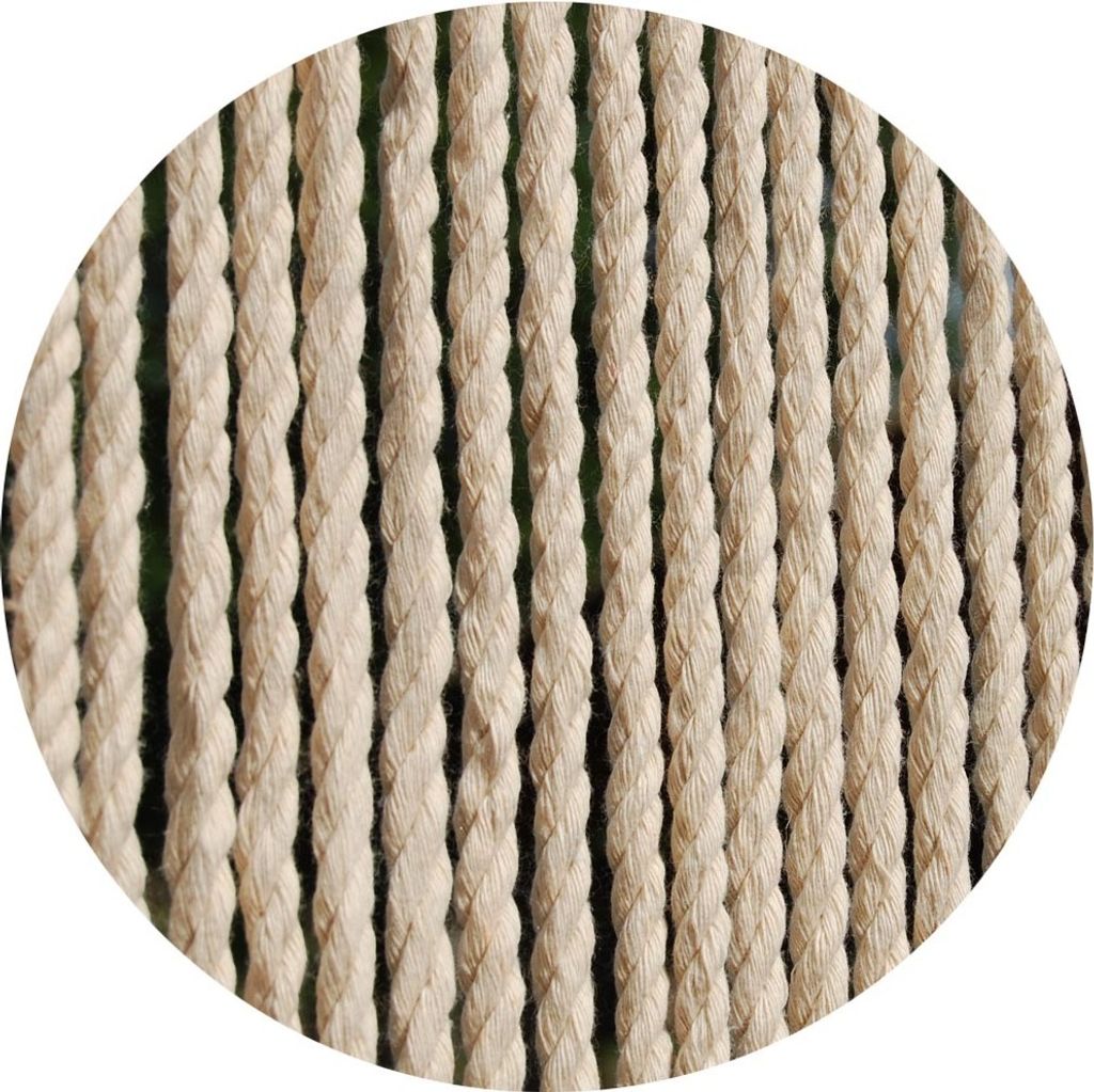 CASA TOULON 3 Seilvorhang creme beige, Maße:100 x 230 cm Produktbild 4