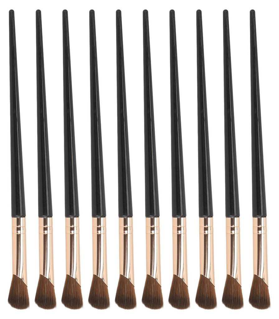 10 Stück Nasenschattenpinsel, sichelförmig, weiche Borsten, starker Puderauftrag, Make-up-Pinsel
