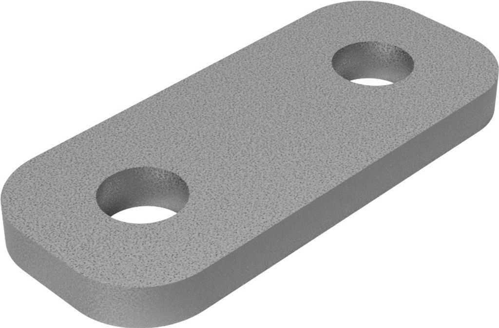 Klemmplatte Montageplatte für Bügelschrauben M10 verzinkt SUPROD, LW 31 mm