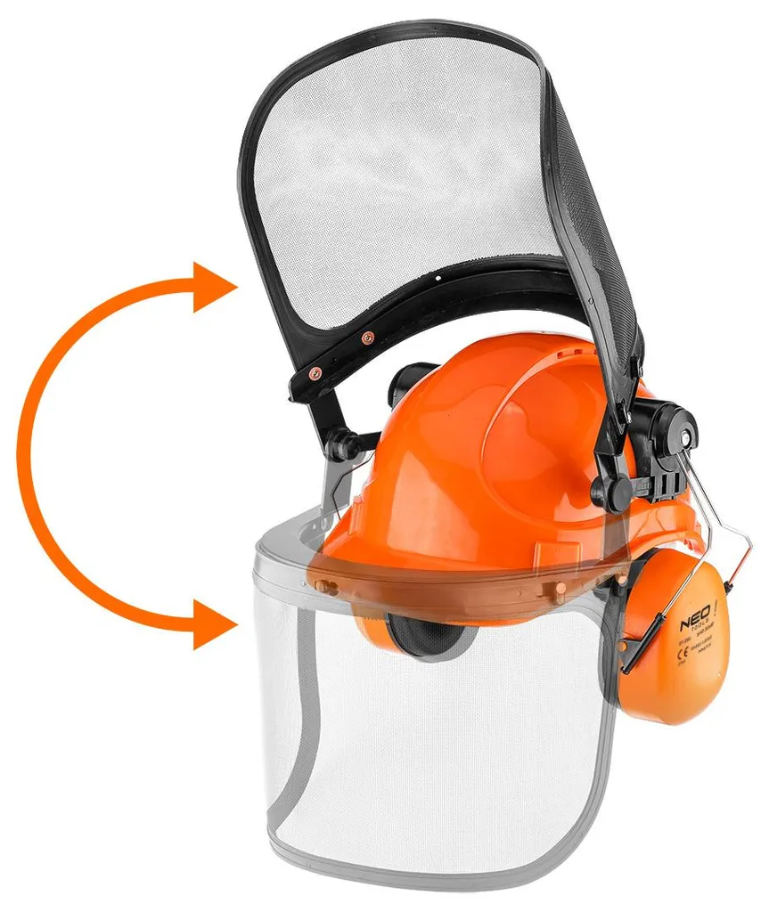 Casque de protection forestière complet avec visière et antibruit réglable - 7