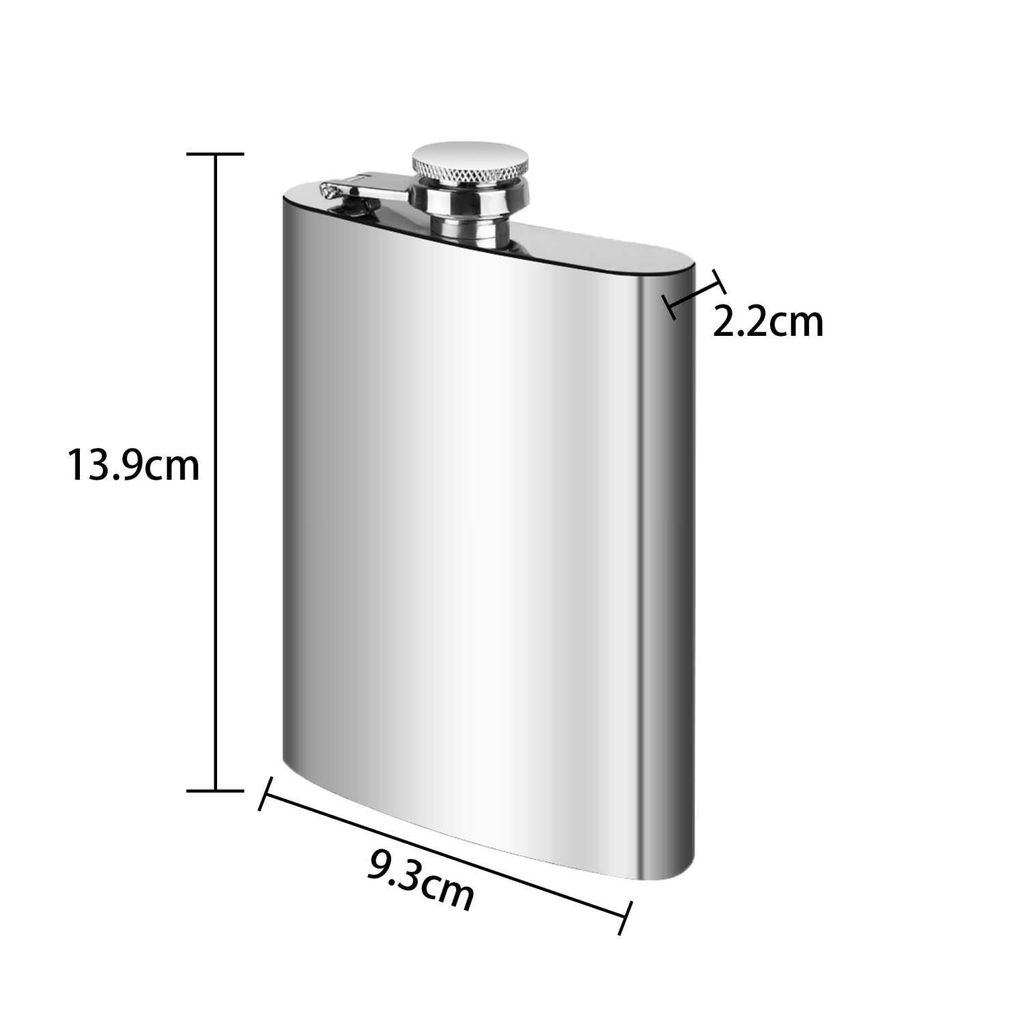 Intirilife Praktischer Edelstahl Flachmann Produktbild 3