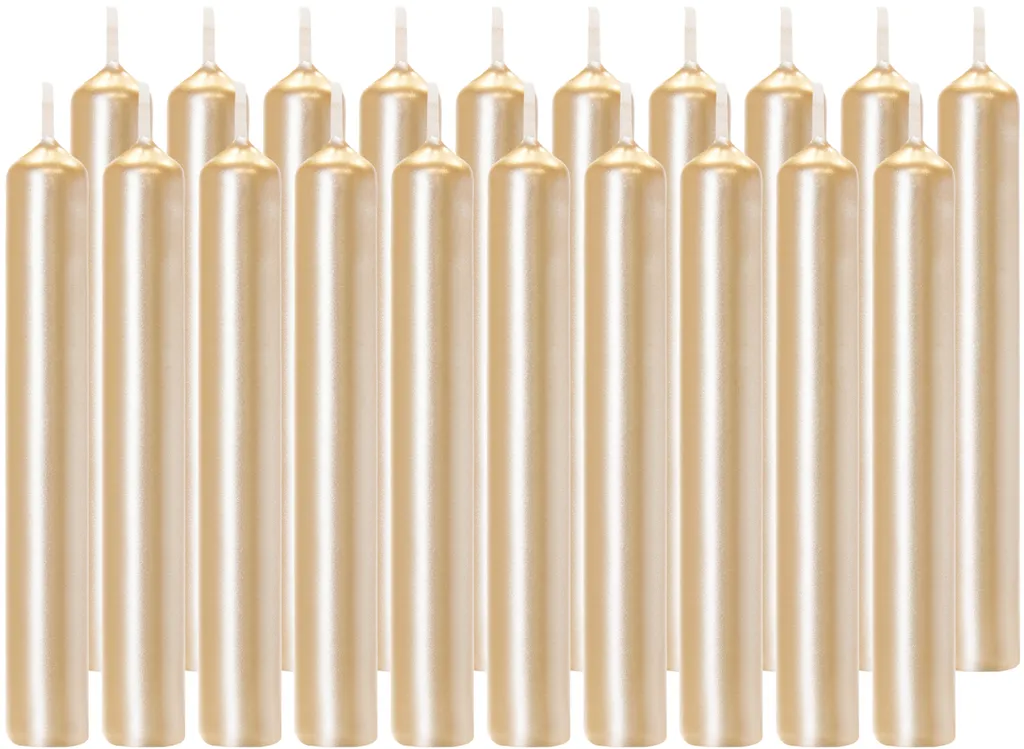 Candeline Compleanno BRUBAKER Oro 100 pz - Sicure e Senza Fumo