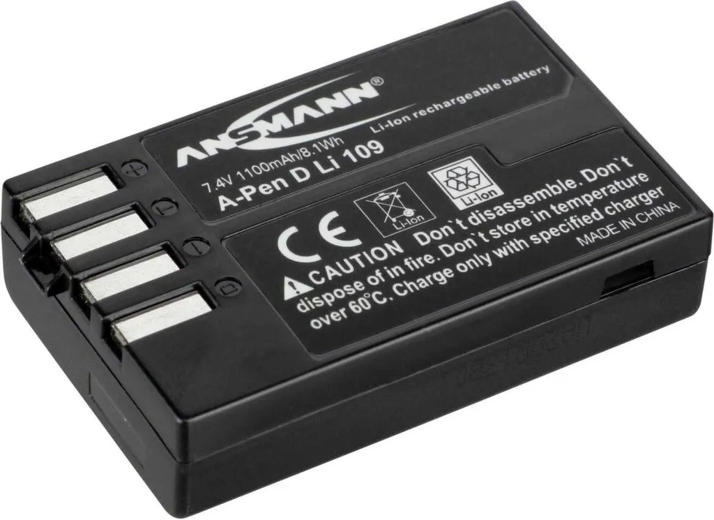 Batteria ANSMANN A-Pen D-Li 109 per Pentax K-70 K-30 KP | Alta Qualità