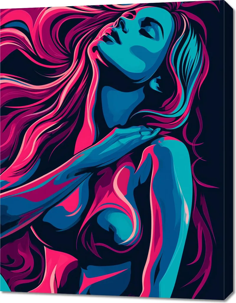 Tableau Mural Design Épanouissement 70x90 cm - Décoration Contemporaine