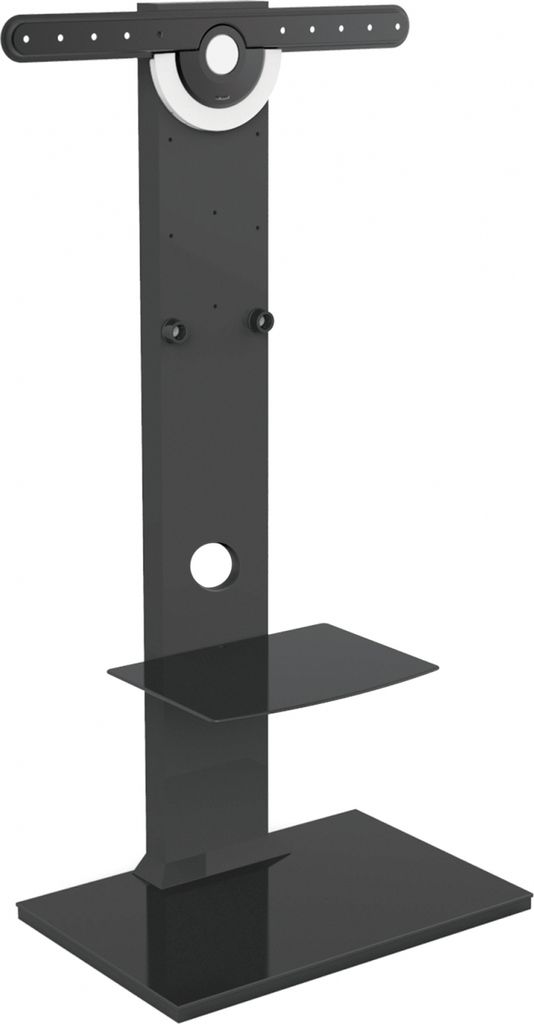 TV-Ständer - TV-Ständerfuß - Holz mit Glas - Produktbild 