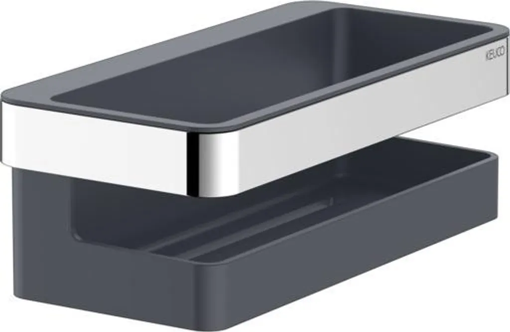 Keuco Collection Moll cestino doccia 2 pezzi cromo/antracite - 12758010001