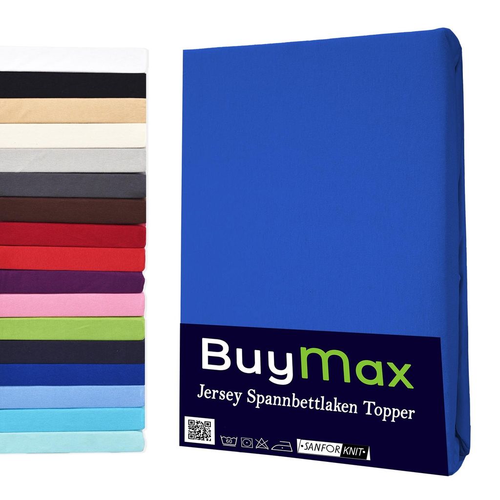 Jersey Topper Spannbettlaken Spannbetttuch 100% Baumwolle  Produktbild 