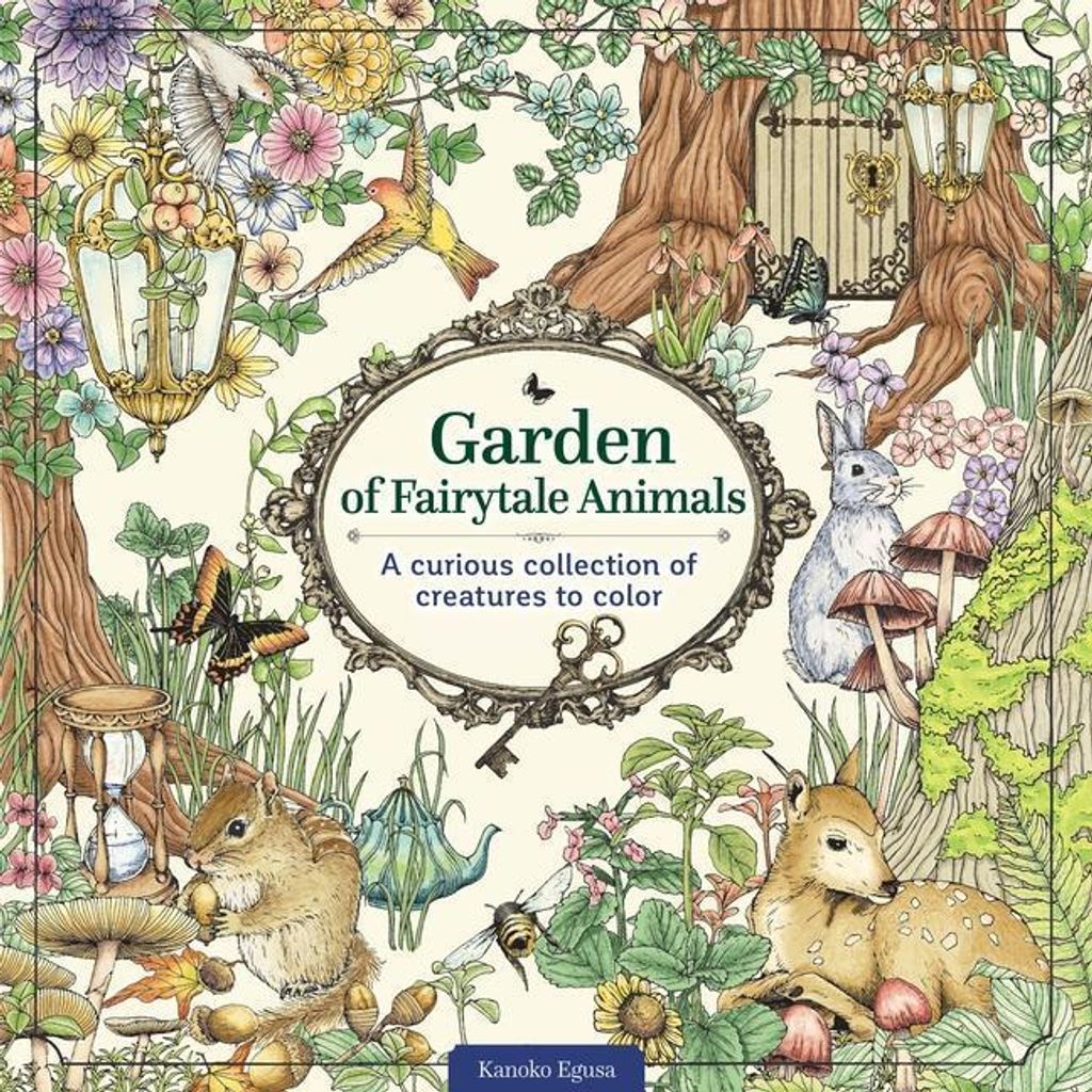 Garden Of Fairytale Animals Colouring Bk – Lingua: Inglese
