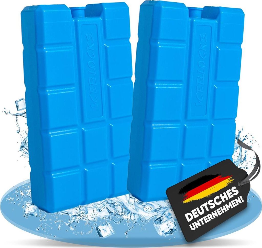 2 Stück NEMT 400 ml Kühlakkus Kühlelemente für Kühltasche oder Kühlbox bis 20 h