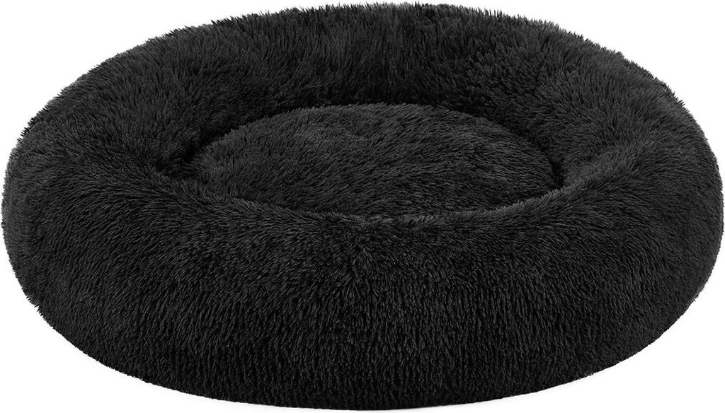 Hundebett mit 100 cm Durchmesser, tiefschwarz
