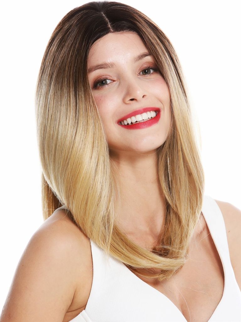 WIG ME UP Perücke Mono Lace-Front Mittelscheitel glatt Produktbild 