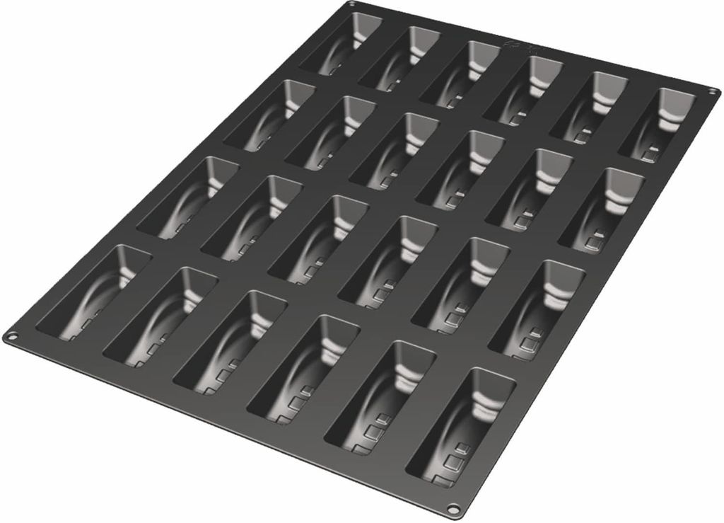 Backmatte Backform Silikon für Minikuchen DELICE Layout 6x4=24 Mulden a 103ml Lebensmittelecht BPA-frei für Backofen/Mikrowelle/Gefrierschrank