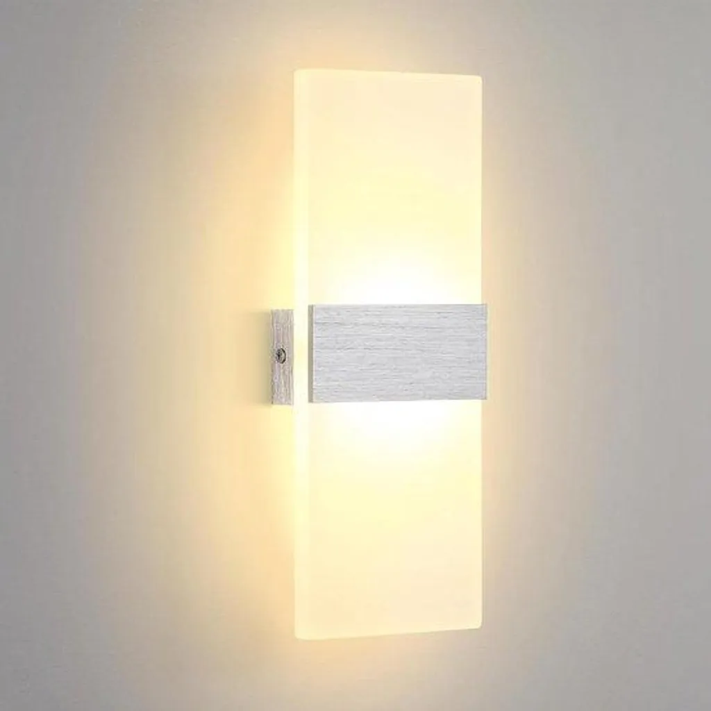 Applique murale LED moderne blanc chaud 3000K pour chambre à coucher