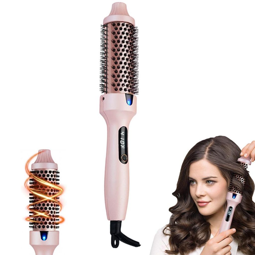 Elektrische Thermobürste 1,5 Zoll, Ionische Rundbürste mit Wärme, Föhnbürste für Blowout, Volumen & glattes Haar