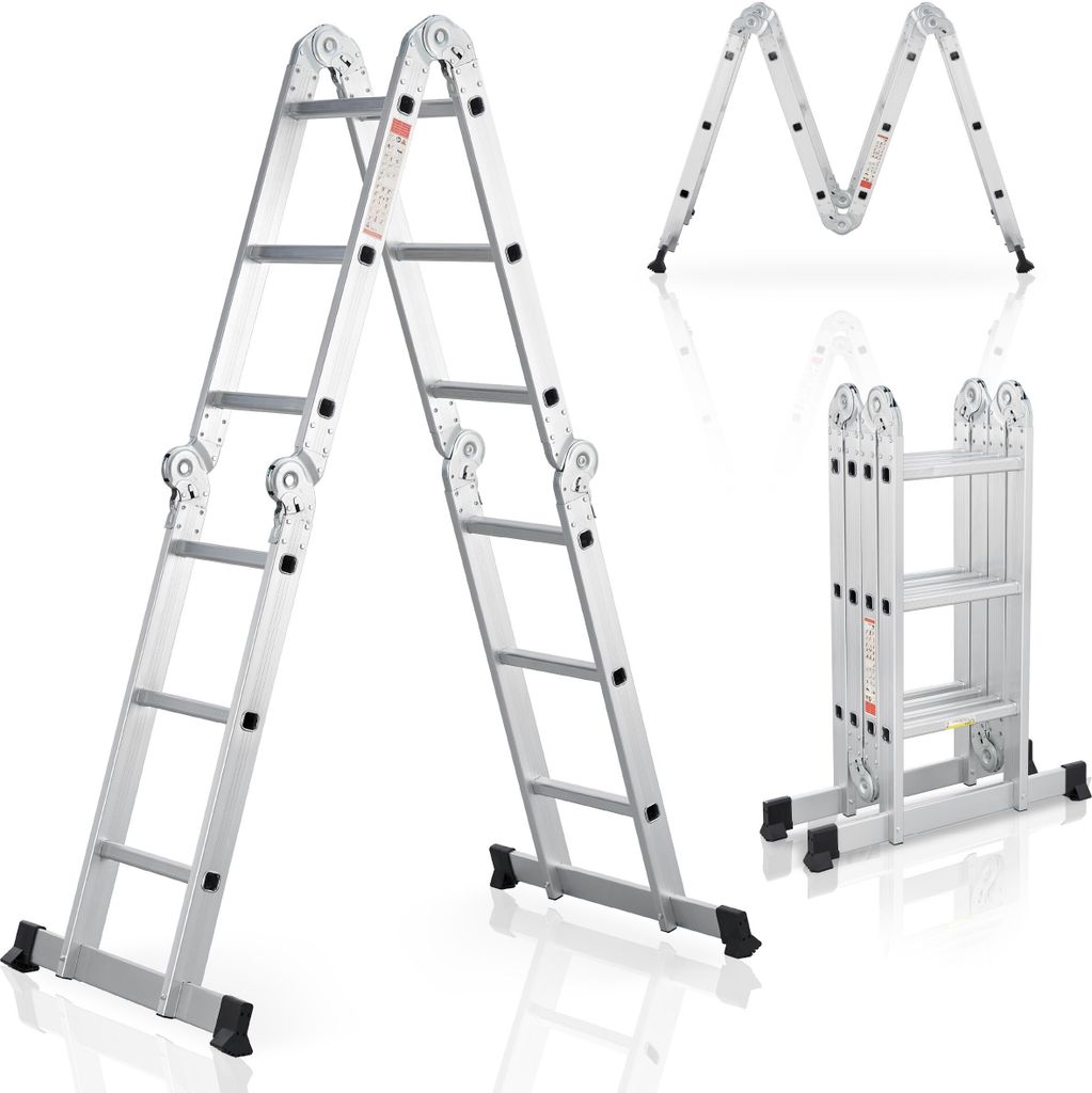 Juskys Aluminium Multifunktionsleiter 3,6 m klappbar - Produktbild 