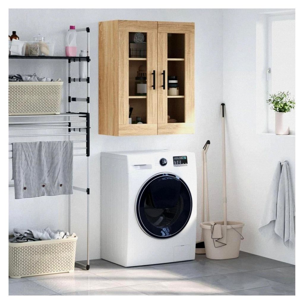Wandschrank aus Sonoma-Eiche, 69,5 x 34 x 90 cm, Schränke und Aufbewahrung, Buffets und Sideboards