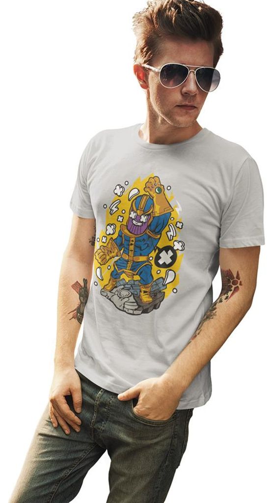 D&B Uni Polo PC00109 Thanos Grau-Größe 5XL