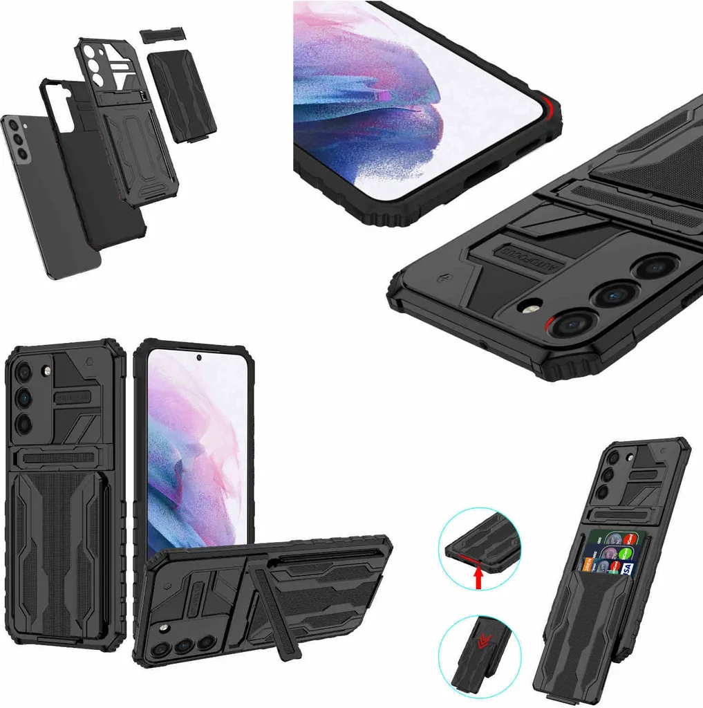 Custodia Samsung S23 Plus Rugged con Portafoglio: Massima Resistenza