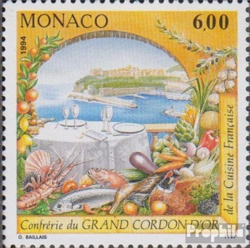 Briefmarken Monaco 1994 Mi 2177 (kompl.Ausg.) postfrisch Französische Küche