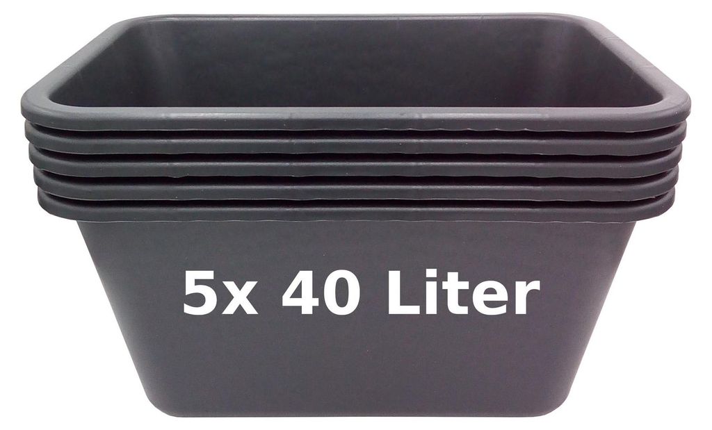 Lot de 5/10 bacs à plantes Bacs à mortier Bacs à fleurs Image du produit 