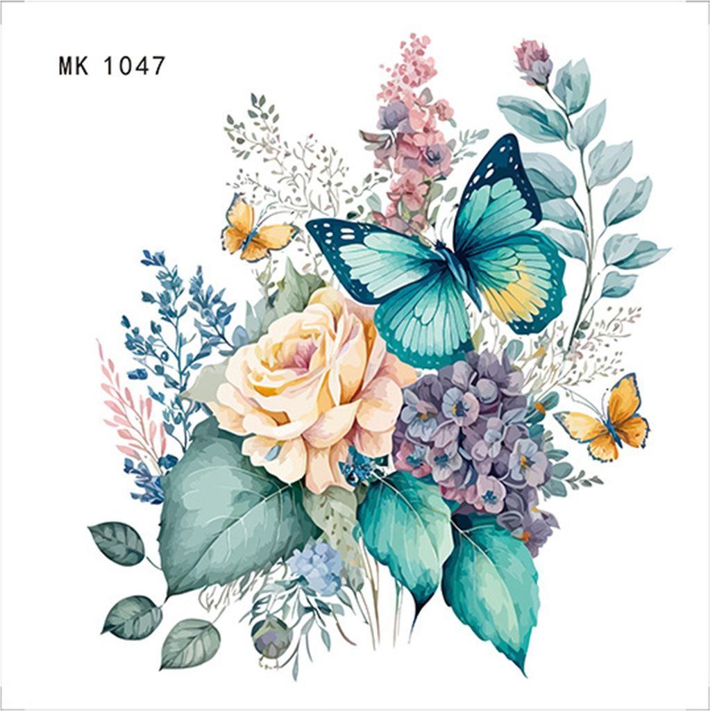Toilettenaufkleber, Aquarell, Blumen, Pfingstrose, Schmetterling, langlebig, wasserdicht, selbstklebend, Wandaufkleber für Badezimmerdekoration