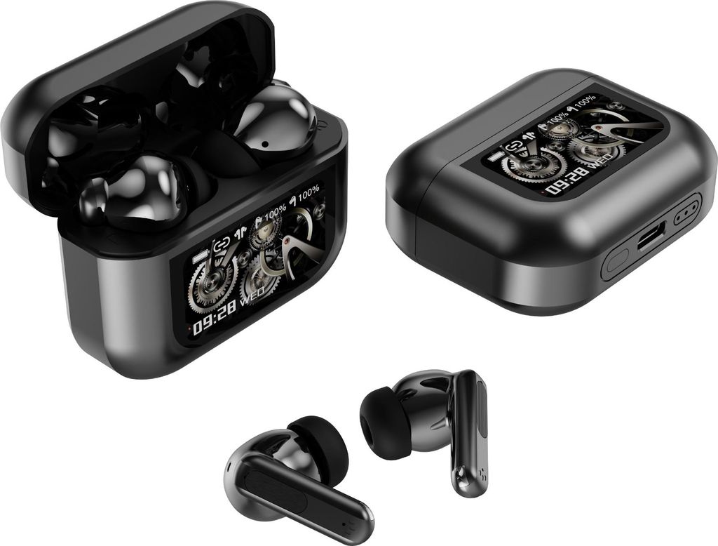 INF X30 Bluetooth 6.0 Kabellose Ohrhörer mit ANC & ENC Geräuschunterdrückung Grau